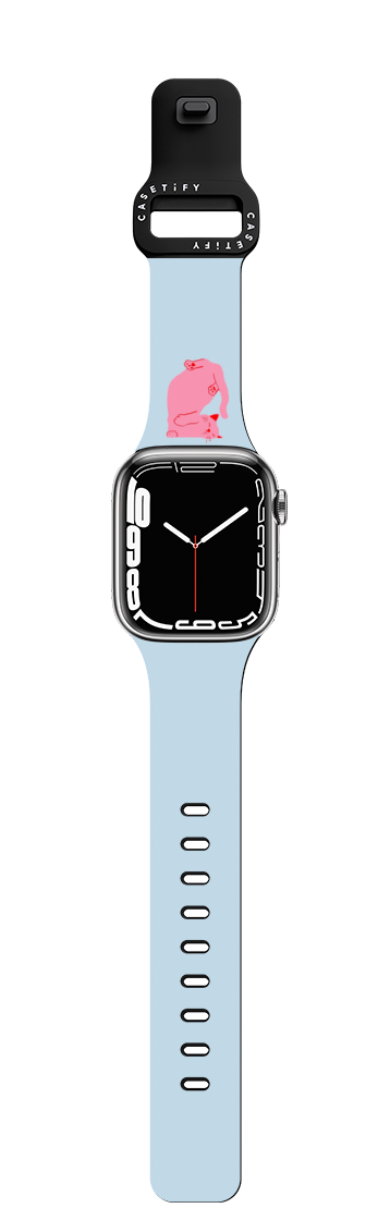 Sleepy Cat | Apple Watch Series 11 & 12 (46mm) / Impact Band / Black | Image 1