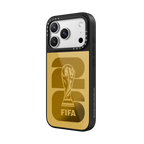 FIFA WORLD CUP 26 PRINTED TROPHY CASE | iPhone 17 Pro Max / Metallic Glaze Case MagSafe Compatible / Silver on Black | Image 2