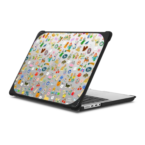 Tiny Stickers Club | MacBook Pro 14-inch (M1 - M5) / MacBook Bounce Case / Black | Image 1