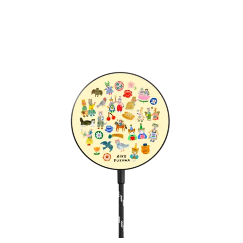 Tiny Stickers Club |   / PowerThru Magnetic Wireless Charger MagSafe Compatible / Black | Image 1