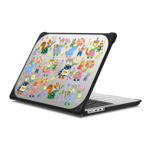 Smile Parade | MacBook Pro 14-inch (M1 - M5) / MacBook Bounce Case / Black | Image 1