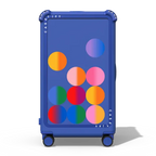 Sugar Bubbles | 29" Check-In Trunk Suitcase / Bounce Suitcase / Cobalt Blue | Image 1
