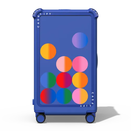 Sugar Bubbles | 29" Check-In Trunk Suitcase / Bounce Suitcase / Cobalt Blue | Image 1