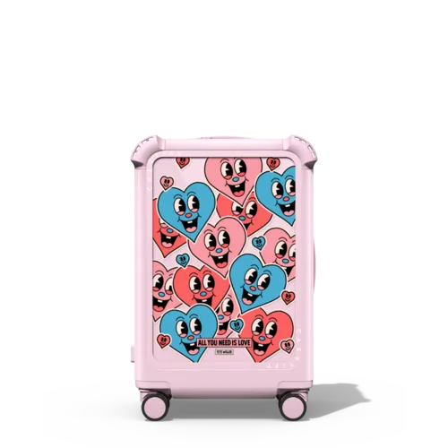 Love Notes | 21" Carry-On Suitcase / Bounce Suitcase / Glossy Primrose Pink | Image 1