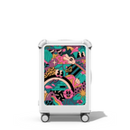 Vivid Vibes Black | 21" Carry-On Suitcase / Bounce Suitcase / Glossy Cloud White | Image 1