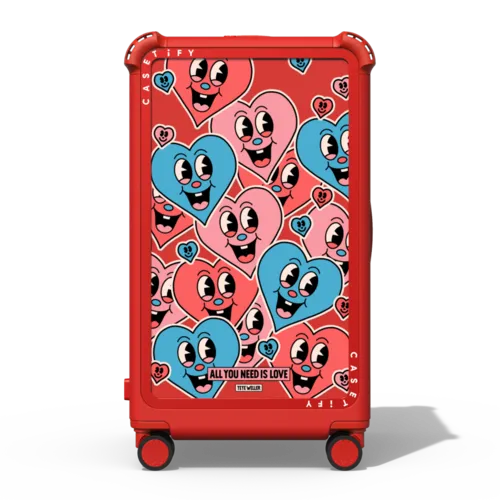 Love Notes | 29" Check-In Trunk Suitcase / Bounce Suitcase / Cherry Red | Image 1