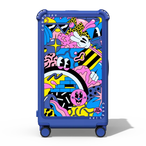 Vivid Vibes Blue | 29" Check-In Trunk Suitcase / Bounce Suitcase / Cobalt Blue | Image 1