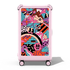 Vivid Vibes Pink | 29" Check-In Trunk Suitcase / Bounce Suitcase / Glossy Primrose Pink | Image 1