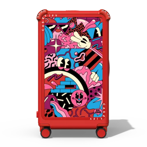 Vivid Vibes Red | 29" Check-In Trunk Suitcase / Bounce Suitcase / Cherry Red | Image 1