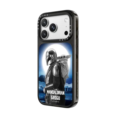 The Mandalorian™ and Grogu Moon Case | iPhone 18 Pro Max / Impact Case MagSafe Compatible - Glossy / Glossy Black | Image 2