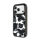 Marimekko Kukasta Kukkaan (Black & White) Case | iPhone 18 Pro Max / Impact Case MagSafe Compatible - Glossy / Glossy Black | Image 2
