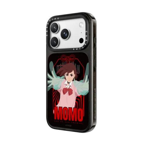 DAN DA DAN Omamori Case | MO MO | iPhone 18 Pro Max / Impact Case MagSafe Compatible - Glossy / Glossy Black | Image 2