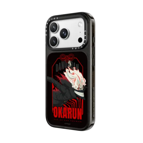 DAN DA DAN Omamori Case | OKARUN | iPhone 18 Pro Max / Impact Case MagSafe Compatible - Glossy / Glossy Black | Image 2