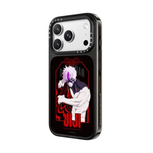 DAN DA DAN Omamori Case | JIJI | iPhone 18 Pro Max / Impact Case MagSafe Compatible - Glossy / Glossy Black | Image 2