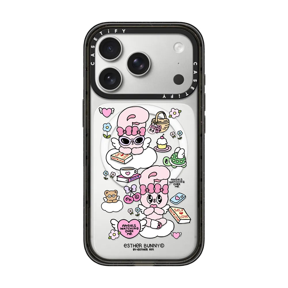 Esther Bunny Chill Cloud Stickers Phone Case | Image 1