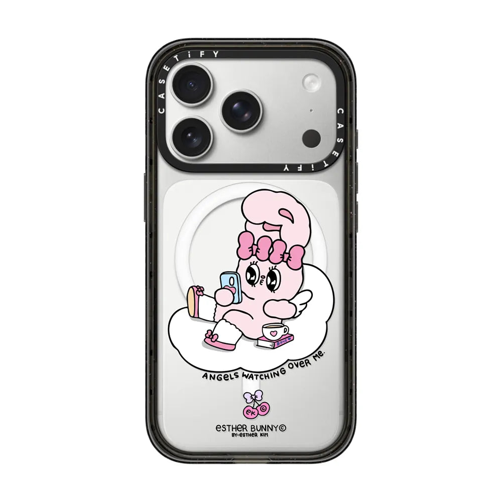 Esther Bunny On Phone Phone Case | Image 1