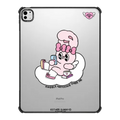 Esther Bunny On Phone tablet case | iPad Pro 13-inch (M4/M5) / iPad Impact Case / Black | Image 1