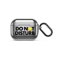 Smiley DO NOT DISTURB Earbuds Case | AirPods Pro 3 / Earbuds Mirror Case / Silver | Image 1