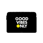 Smiley Good Vibes Only Laptop Sleeve | Large (16") / Impact Laptop Sleeve / Multicolor | Image 1