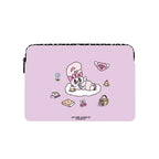 Esther Bunny Chill Cloud Stickers Laptop Sleeve | Image 1