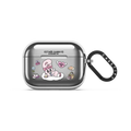 Esther Bunny Chill Cloud Stickers earbuds case | AirPods Pro 3 / Earbuds Mirror Case / Silver | Image 1