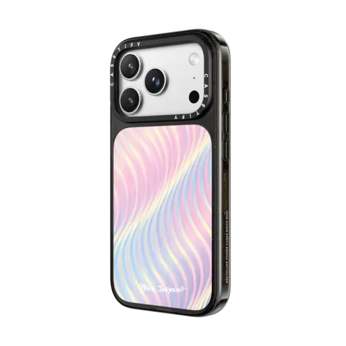 Wavy Feelings | iPhone 18 Pro Max / Impact Case MagSafe Compatible - Glossy / Glossy Black | Image 2