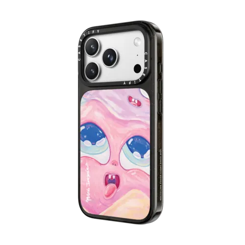 Wobbly Friends | iPhone 18 Pro Max / Impact Case MagSafe Compatible - Glossy / Glossy Black | Image 2