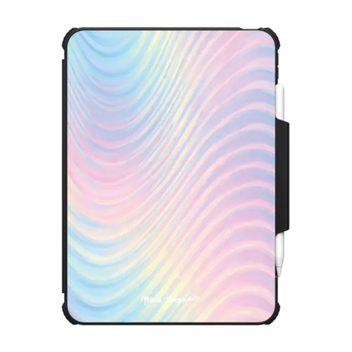 Wavy Mood | iPad Pro 11-inch (M4/M5) / iPad Impact Folio Case / Black | Image 1