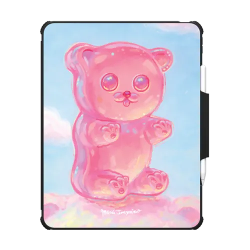 Jelly Beary | iPad Pro 13-inch (M4/M5) / iPad Impact Folio Case / Black | Image 1