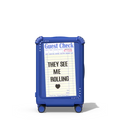 They See Me Rolling | 21" Carry-On Suitcase / Bounce Suitcase / Cobalt Blue | Image 1