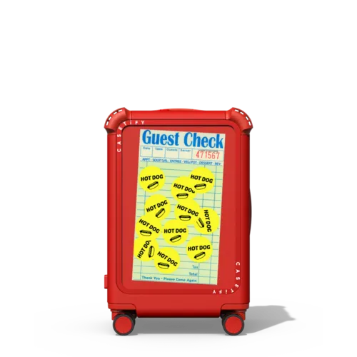 The Hot Dog | 21" Carry-On Suitcase / Bounce Suitcase / Cherry Red | Image 1
