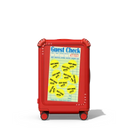 The Hot Dog | 21" Carry-On Suitcase / Bounce Suitcase / Cherry Red | Image 1