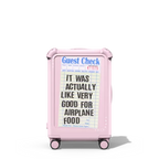 The Good Airplane Food | 21" Carry-On Suitcase / Bounce Suitcase / Glossy Primrose Pink | Image 1