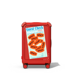 Spicy Spicy Spicy | 21" Carry-On Suitcase / Bounce Suitcase / Cherry Red | Image 1