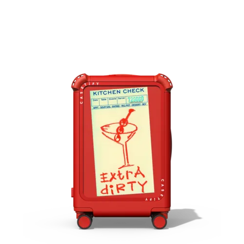 Extra Dirty | 21" Carry-On Suitcase / Bounce Suitcase / Cherry Red | Image 1
