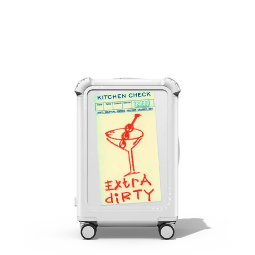 Extra Dirty | 21" Carry-On Suitcase / Bounce Suitcase / Glossy Cloud White | Image 1