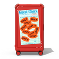 Spicy Spicy Spicy | 29" Check-In Trunk Suitcase / Bounce Suitcase / Cherry Red | Image 1