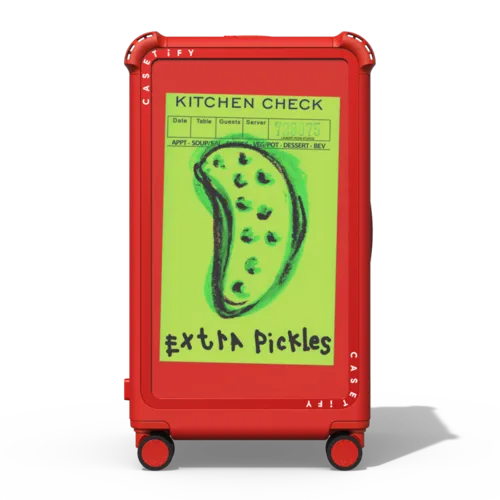 Extra Pickles | 29" Check-In Trunk Suitcase / Bounce Suitcase / Cherry Red | Image 1