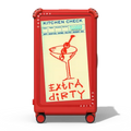 Extra Dirty | 29" Check-In Trunk Suitcase / Bounce Suitcase / Cherry Red | Image 1