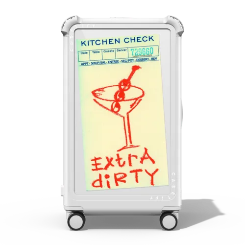 Extra Dirty | 29" Check-In Trunk Suitcase / Bounce Suitcase / Glossy Cloud White | Image 1