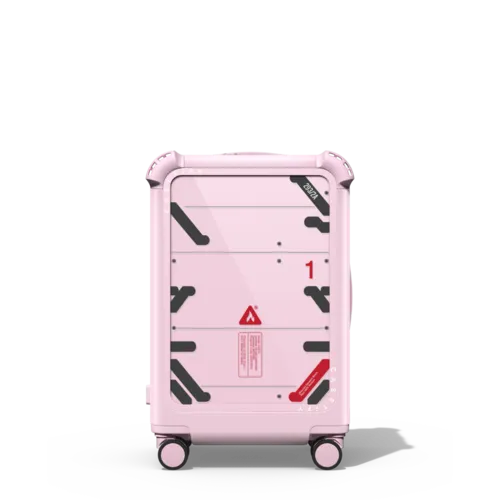 Techie | 21" Carry-On Suitcase / Bounce Suitcase / Glossy Primrose Pink | Image 1