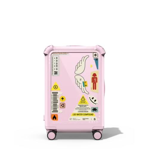 Stickers | 21" Carry-On Suitcase / Bounce Suitcase / Glossy Primrose Pink | Image 1