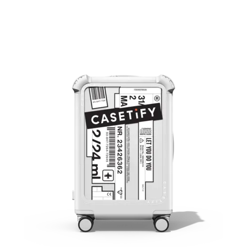 CASETiFY | 21" Carry-On Suitcase / Bounce Suitcase / Glossy Cloud White | Image 1