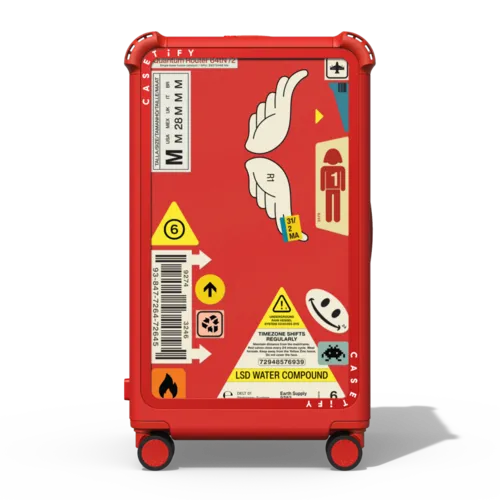 Stickers | 29" Check-In Trunk Suitcase / Bounce Suitcase / Cherry Red | Image 1