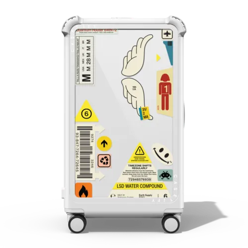 Stickers | 29" Check-In Trunk Suitcase / Bounce Suitcase / Glossy Cloud White | Image 1