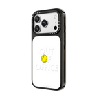 Smiley Out of Office Typography Phone Case | iPhone 18 Pro Max / Impact Case MagSafe Compatible - Glossy / Glossy Black | Image 2