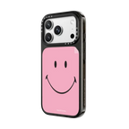 Original Smiley Phone Case - Pink Edition | iPhone 18 Pro Max / Impact Case MagSafe Compatible - Glossy / Glossy Black | Image 2