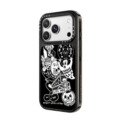 matt darling sticker case | iPhone 18 Pro Max / Impact Case MagSafe Compatible - Glossy / Glossy Black | Image 2