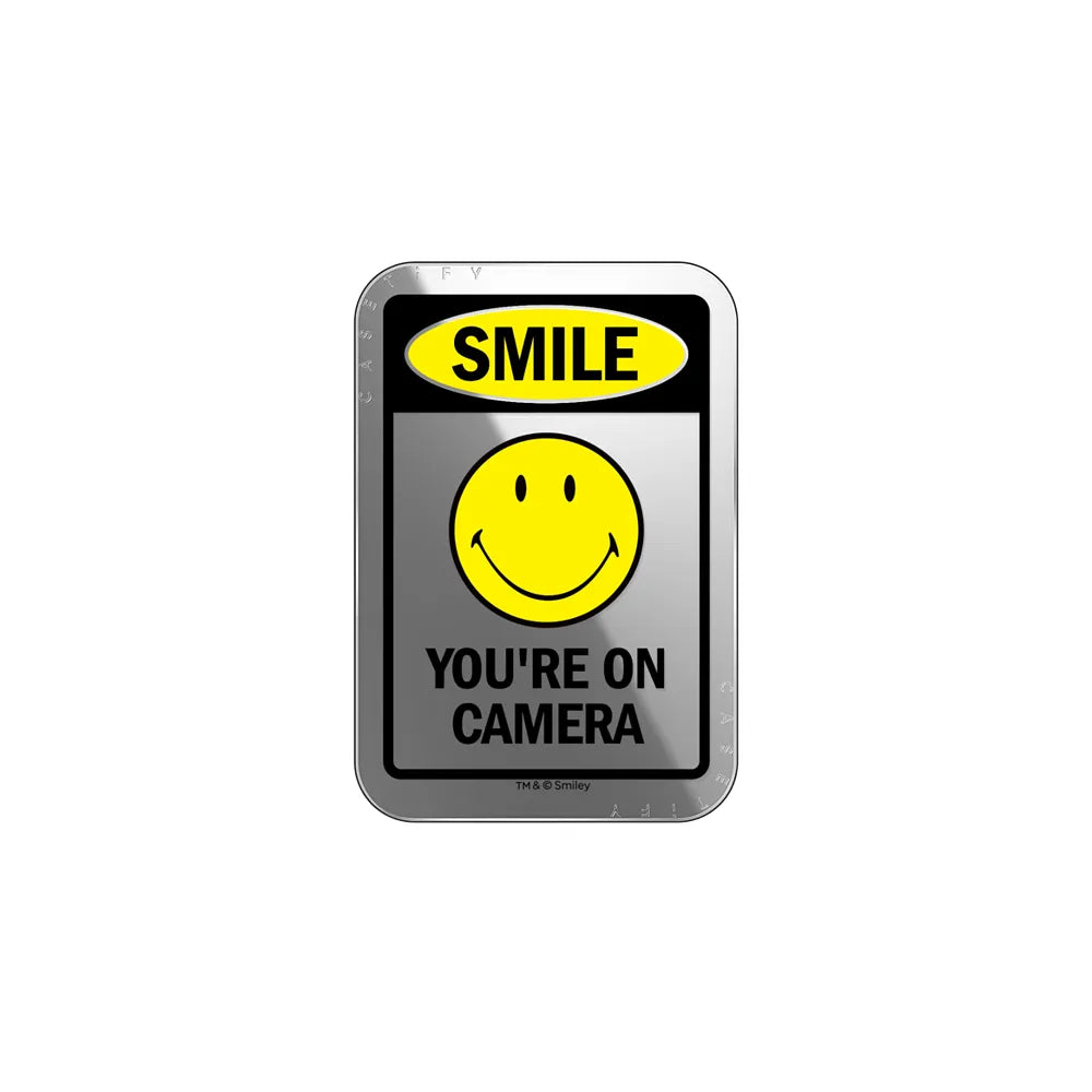 SMILE! Caution You're On Camera Snappy Cardholder Stand