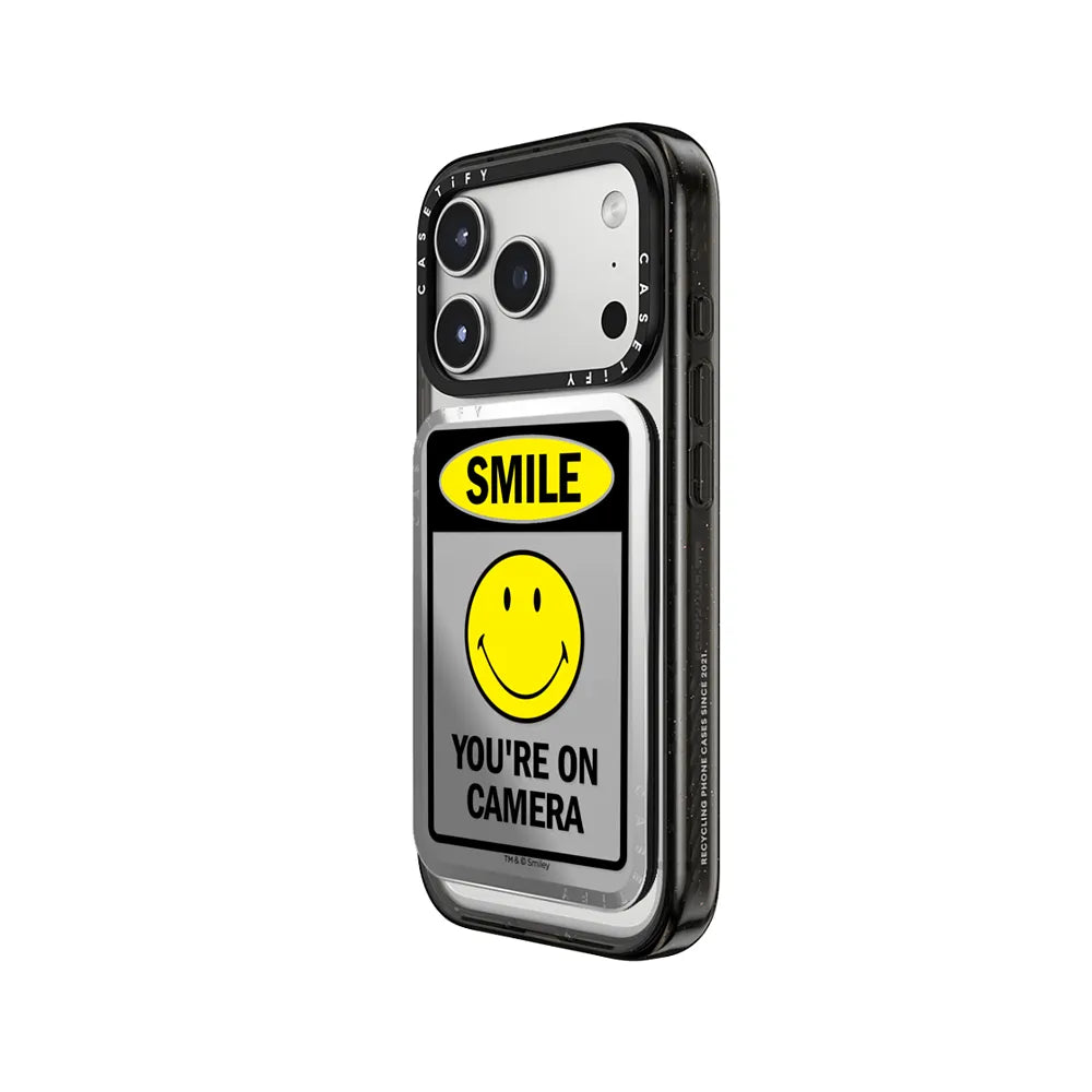 SMILE! Caution You're On Camera Snappy Cardholder Stand